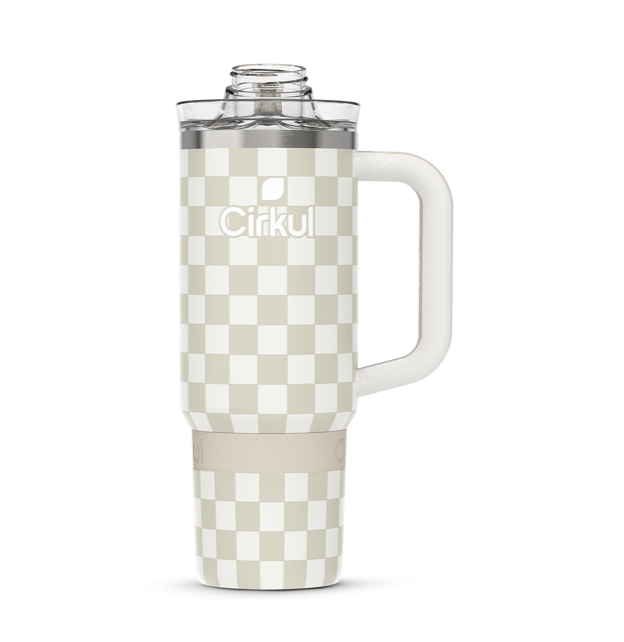 Limited Edition: 30oz. Taupe Tartan Travel StrawSip™ Tumbler (FRQU)