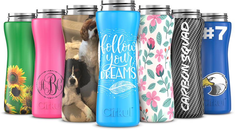 Custom 22oz. Stainless Steel Bottle & Comfort Grip Lid (Z22A)